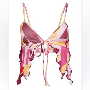 Tigermist Floral Crop Top